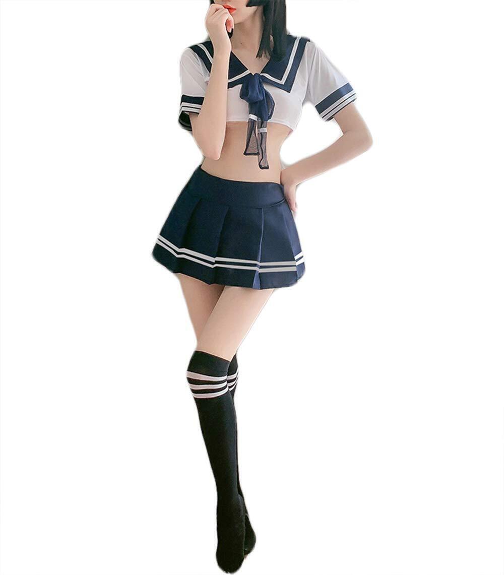 6091 Japanese School Girl Uniform Anime Schoolgirl Outfit Lingerie Kawaii